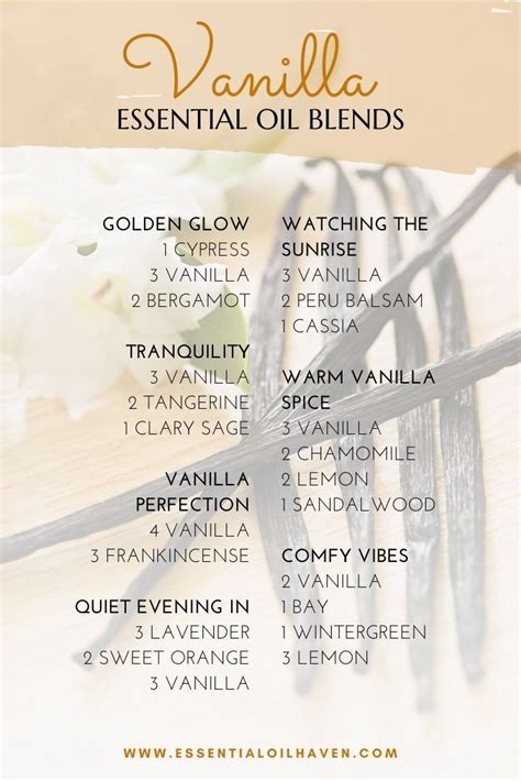 12 Vanilla Essential Oil Blends Perfect For Fall Vanilla Diffuser