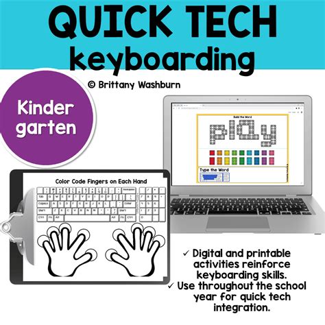 Keyboarding Practice Activities Quick Tech Kindergarten