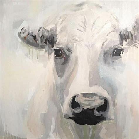 A Rustic Abstract Cow In Blue And Gray Farmhouse Art Free Etsy