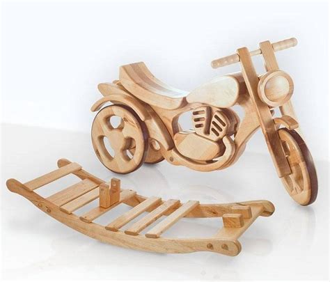 All Terrain Wooden Rocking And Ride On Bike By Hibba Toys And Flower