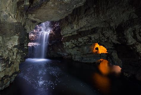 Hidden Sea Cave Waterfall Sea Cave Beautiful Landscapes