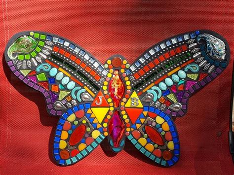 Custom Mosaic Butterfly By Tina Wise Crackin Mosaics Custom Mosaic