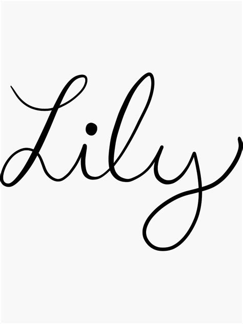 Lily Name Sticker Sticker By Lilybelle2006 In 2021 Name Stickers