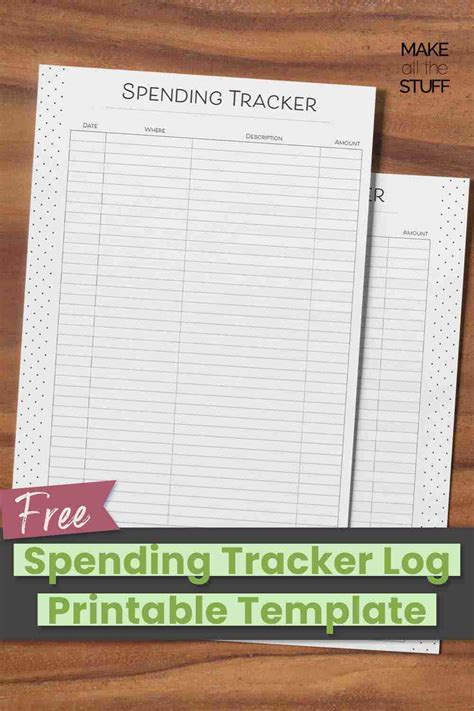 Free Spending Tracker Printable Pdf Envelope System Printable