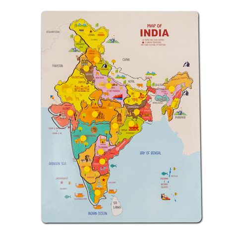 Buy Celebr8 Indian Political Jigsaw Puzzle States Of India With