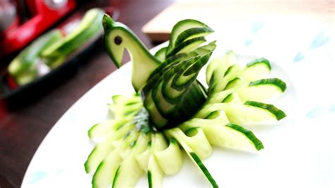 Josephines Recipes How To Make Cucumber Bird Vegetable Carving