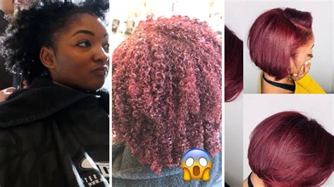 If your black hair is virgin, never been colored before, then a burgundy dye using a 30 or 40 volume developer will look nice. DYING MY NATURAL HAIR BURGUNDY + BOB CUT !! - YouTube