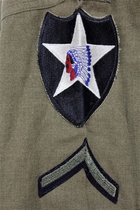 Cs Militaria Ww2 Us 2nd Infantry Division Shirt