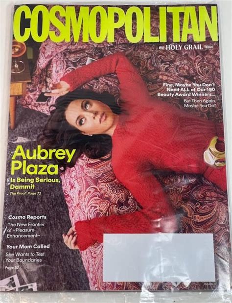 Cosmopolitan Magazine April Aubrey Plaza Cover
