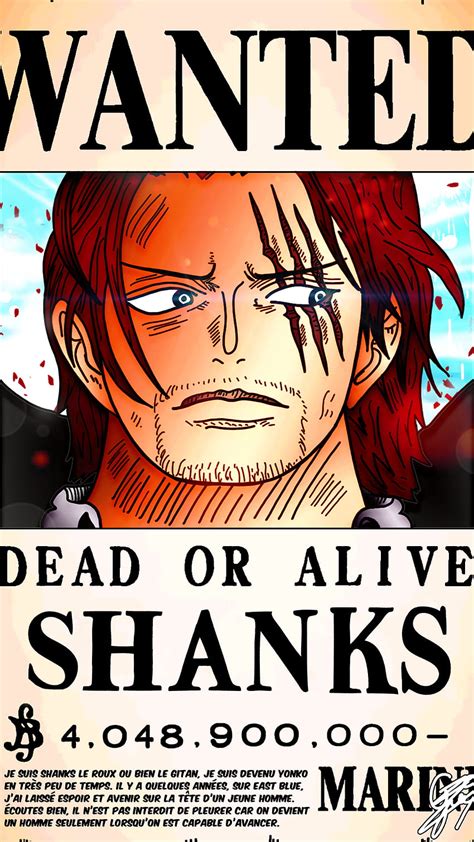 Shanks For IPhone And Android Luffy Wanted Poster HD Phone Wallpaper