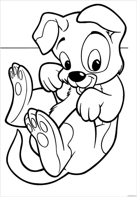 Puppy Cute 5 Coloring Pages Free Printable Coloring Pages