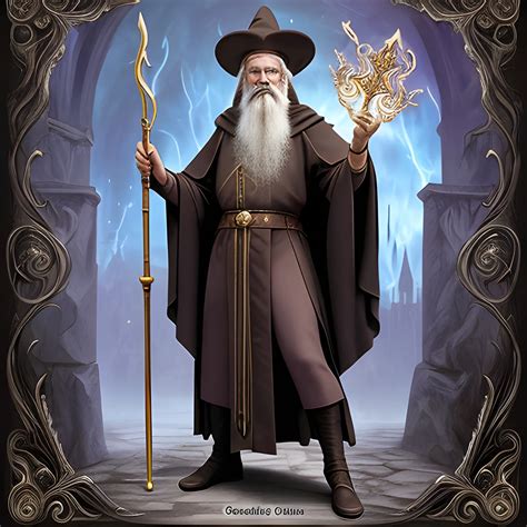 Classic Wizard With Staff Arthubai