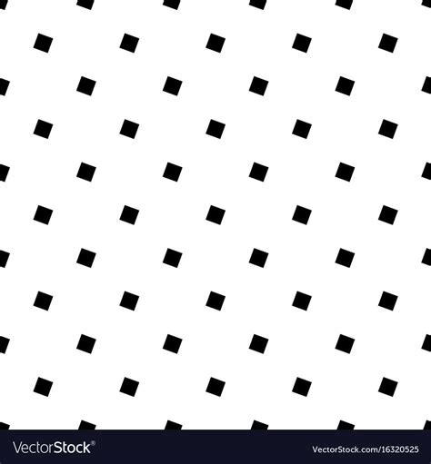 Angular Black And White Seamless Square Pattern Vector Image