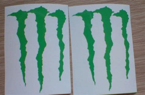 Monster Energy Drink Logo Vinyl Decal Sticker Claw Mark Decal Window Decal Stickers For Cars