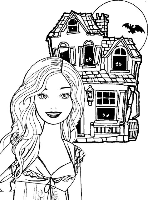 Learn by coloring halloween's history. BARBIE COLORING PAGES: HAPPY HALLOWEEN BARBIE PRINTABLE ...