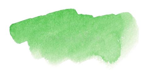 Abstract Green Watercolor Background Hand Drawn Watercolor Spot With