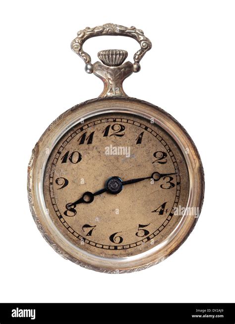 An Old And Vintage Pocket Clock Stock Photo Alamy
