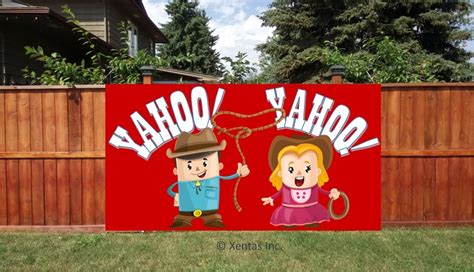 Fence Banner Stampede Yahoo By Xentas Inc Print Décor