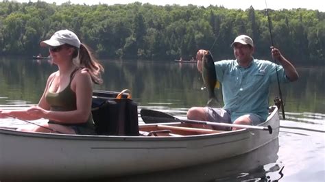 Canoe Fishing In Algonquin Park For Smallmouth Bass Youtube