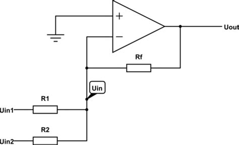 How To Derive The Transfer Function Of The Inverting Summing Amplifier