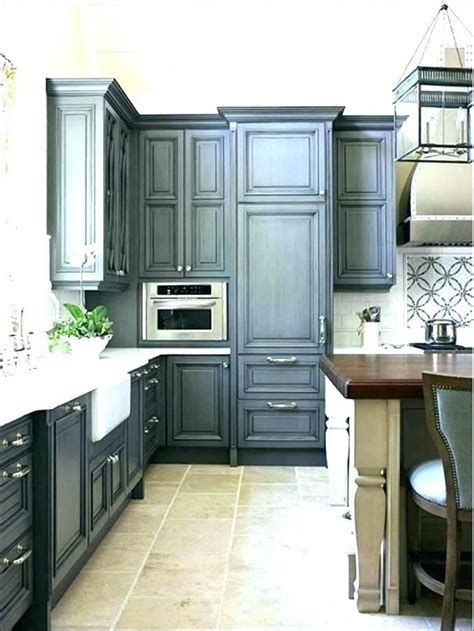 Navy Blue Kitchen Cabinets Distressed Dark Grey Kitchen Cabinets