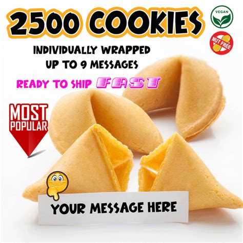 Custom Fortune Cookies You Create The Message Ready To Ship Fast