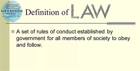 Definition of Law - Political Thought - University of Political Science