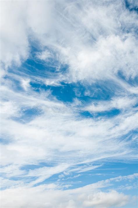 Summer Blue Sky And Cloudscloudscape Background Stock Image Image