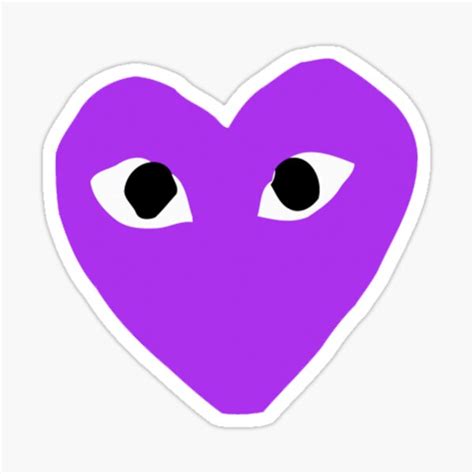 Purple Cdg Heart Ts And Merchandise Redbubble