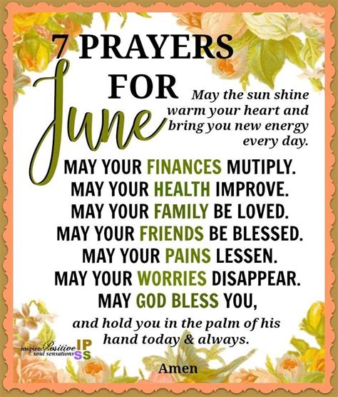 7 Prayers For June June Quotes Happy New Month Quotes Prayers