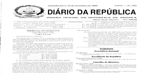 Diário Da República De Angola 2019 Pdf Novo Irt Isenta Salarios Ate 70 Mil Kz Mas Penaliza