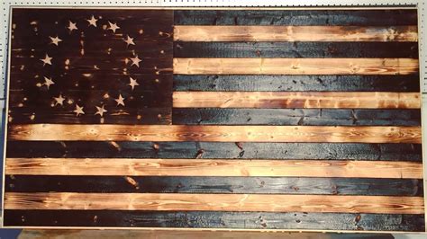 Diy Wood Burned American Flag Modern Builds Ep 17 Youtube