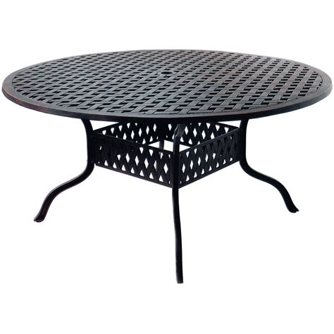 Darlee Series 30 60 Inch Cast Aluminum Patio Dining Table Available At
