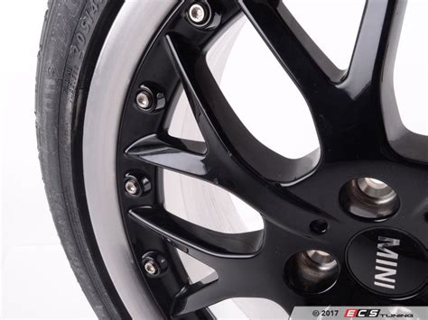 Genuine Mini 36112161469 R90 Mini Cross Spoke Composite Wheels 17 4x100 Black Set Of