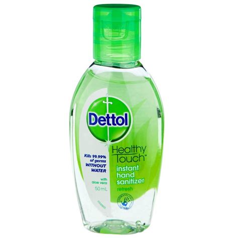 Dettol hand sanitizers can give you that protection and safety to ensure upto 99.99% germ protection. Dettol Instant Hand Sanitizer Aloe 50mL