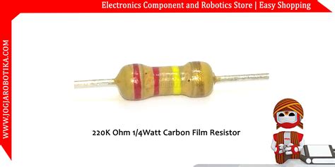 Jual 220 K Ohm 14watt Carbon Film Resistor