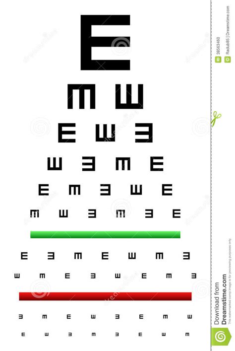 Eye Chart Test Stock Vector Image Of Background Optician