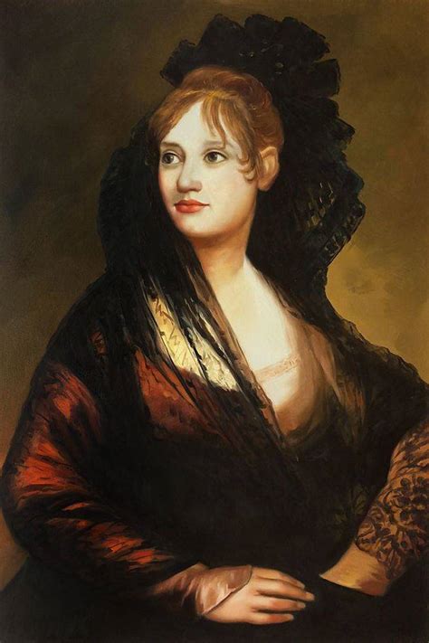 Description of the artwork «portrait of doña isabel cobos de porcel». Goya, Portrait of Doña Isabel de Porcel­ - Oil Painting