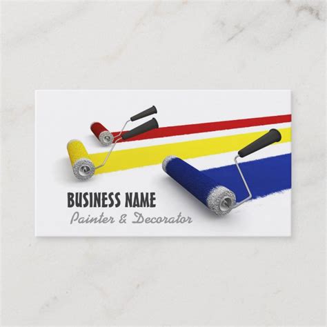 Painter And Decorator Business Card Zazzle