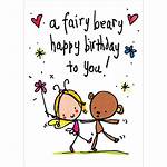 Birthday Happy Fairy Wishes Cards Girlfriend Card