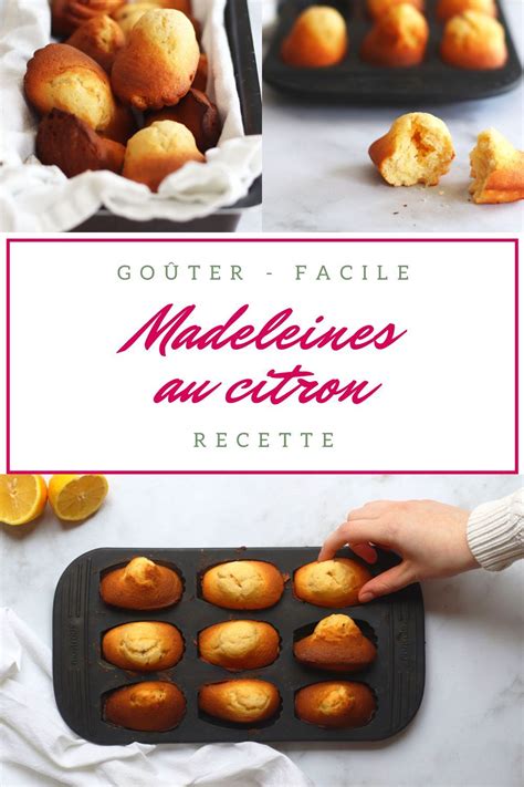 Inspiration Gourmande Madeleines Au Citron Recept In 2021