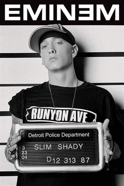 Eminem Slim Shady Mugshot Poster 915 X 61cms 36 X 24