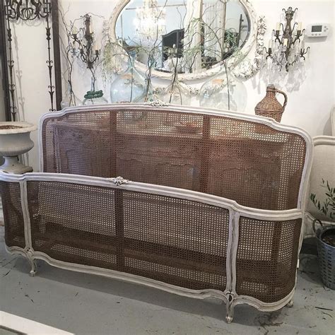 Hillsdale furniture melanie wood and cane bed, french gray. Full Bloom Cottage on Instagram: "Gorgeous french cane ...