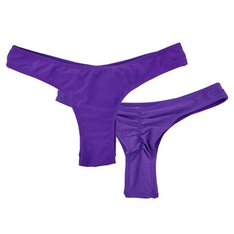 Amazon Com Sexy Women Brazilian Bikini Swimwear Thong Bikini Bottom
