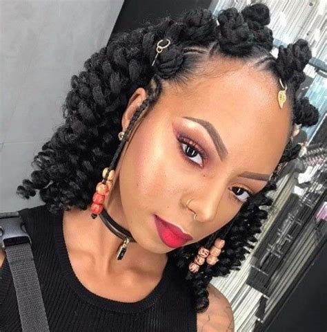 think bantu knots on a weave don t work these ladies will make you think again bantu knot