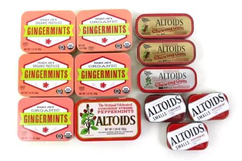 12 Empty Altoids And Trader Joes Ginger Mint Tins For Diy Projects Or