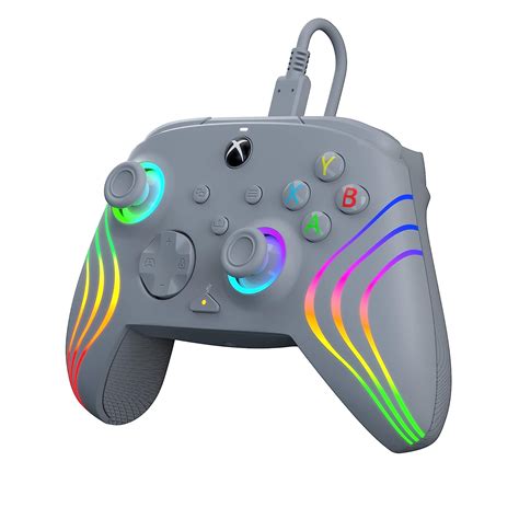 Pdp Afterglow Xbx Wave Wired Controller Grey For Xbox Series Xs Xbox
