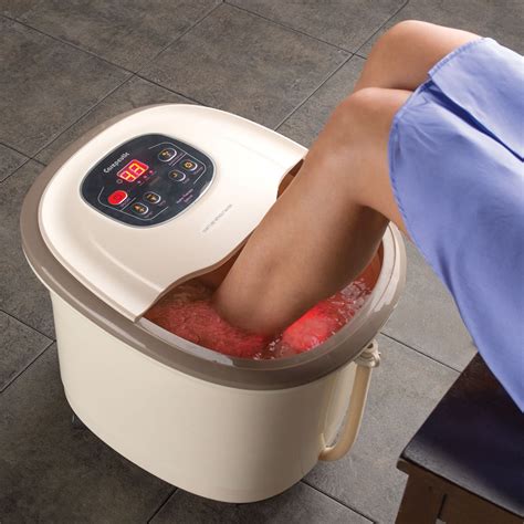 The Hydrotherapy Heated Foot Bath Hammacher Schlemmer Foot Bath Hydrotherapy Reflexology