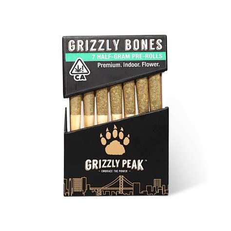 Grizzly Bones Pre Rolls Grizzly Peak Farms Proper