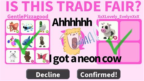 On A Mission To A Neon Cow In Roblox Adopt Me And Omg I Got It